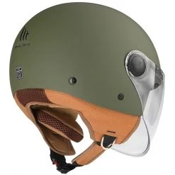 MT Helmets Soldes Magasin -MT HELMETS Soldes casque moto jet mt casques street a6 solid matt green 102908