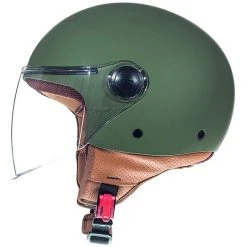 MT Helmets Casque Moto Jet MT Casques STREET A6 Solid Matt Green -MT HELMETS Soldes casque moto jet mt casques street a6 solid matt green 55868