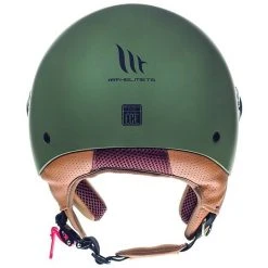 MT Helmets Casque Moto Jet MT Casques STREET A6 Solid Matt Green -MT HELMETS Soldes casque moto jet mt casques street a6 solid matt green 55871