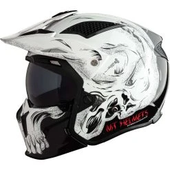 MT Helmets Soldes Magasin -MT HELMETS Soldes casque moto mt casque streetfighter sv darkness a1 noir brillant blanc 139206