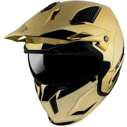 MT Helmets Casque Moto Mt Helmet STREETFIGHTER Sv CHROMED A9 Gold