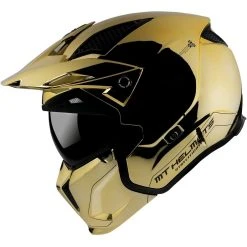 MT Helmets Soldes Magasin -MT HELMETS Soldes casque moto mt helmet streetfighter sv chromed a9 gold 118797