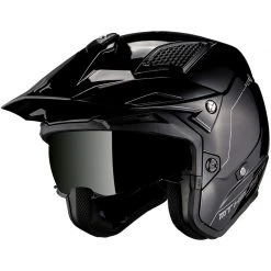 MT Helmets Casque De Moto DISTRICT Solid A1 Glossy Black